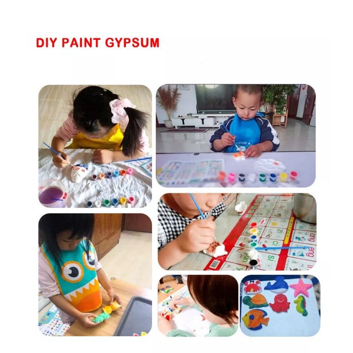 BIANCA - Prakarya Mould Anak Magnet Kulkas / Paint Gypsum For Kids