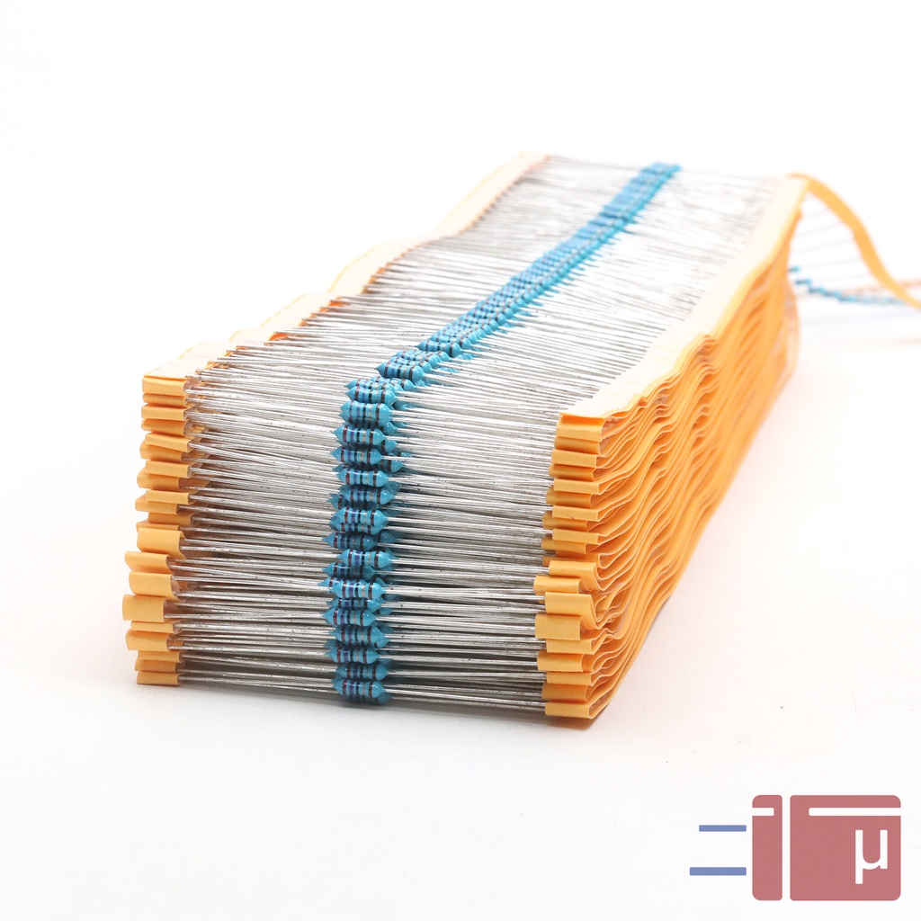 x10 Resistor 27R 27 Ohm 1/4W Metal Film 1% Taiwan Kaki Tembaga
