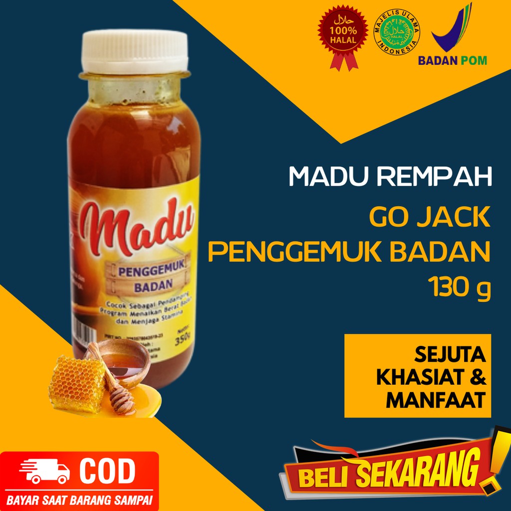 

MADU PENGGEMUK BADAN BERAT 350g BERKUALITAS & BERKHASIAT