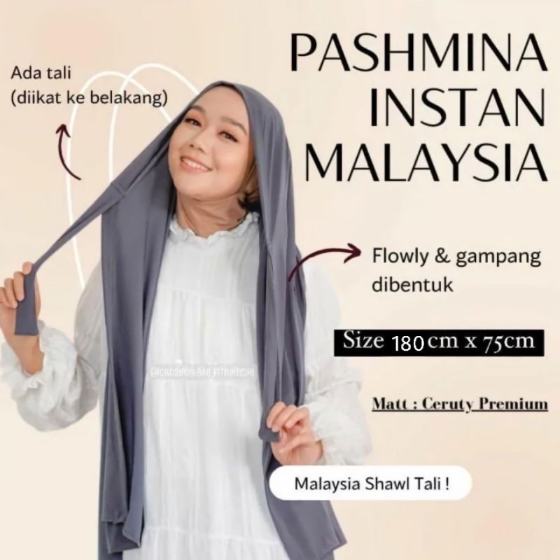 Pashmina Malaysia/ Pashmina Malaysian Shawl/ Pashmina Malay/ Pashmina Melayu/ Pashmina Melayu Instan