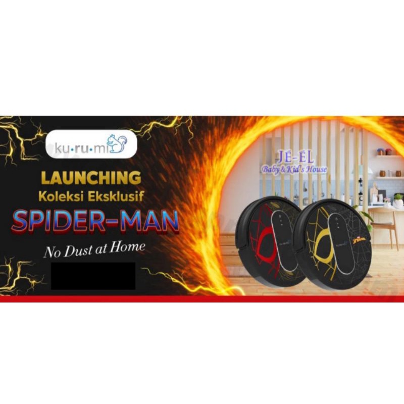 Kurumi Marvel  Spiderman Vacuum Cleaner Kv 08 - Penyedut Debu