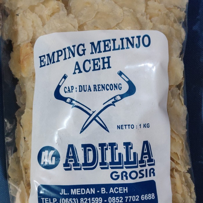 Emping Aceh Kualitas Super Emping Grade A Super Tipis Melinjo Aceh - 1kg