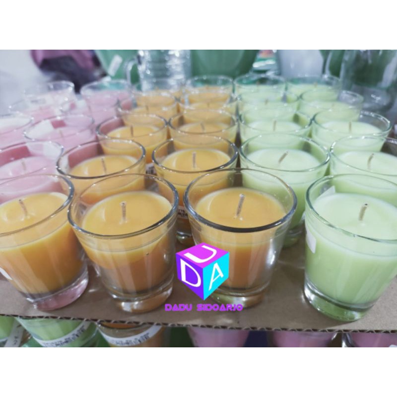 lilin gelas cafe , lilin aroma terapi , sovenir , souvenir