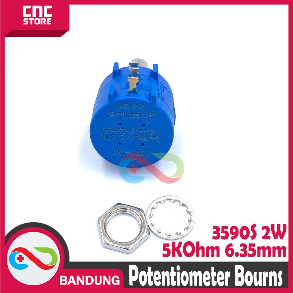 POTENTIOMETER BOURNS MULTI TURN 3590S 5K 2W POTENSIO POTENTIO