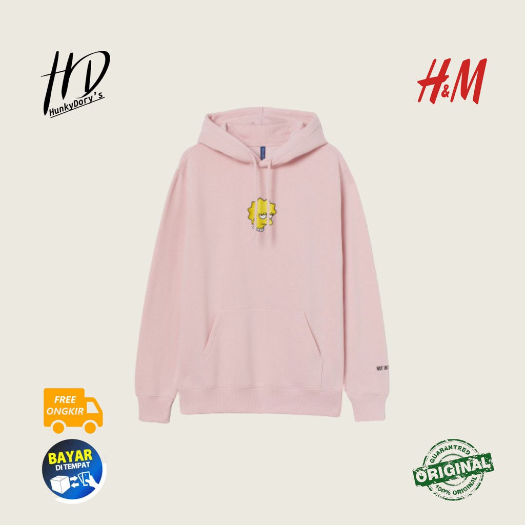 SWEATER HOODIE H&M HNM THE SIMPSONS 'PINK' ORIGINAL