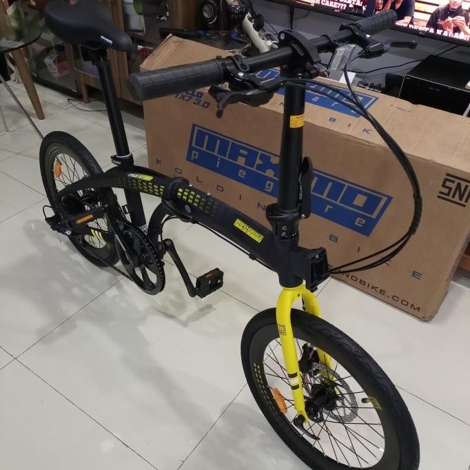 sepeda lipat folding bike maximo piegare cyclo 3.0 tx7 alloy alumunium
