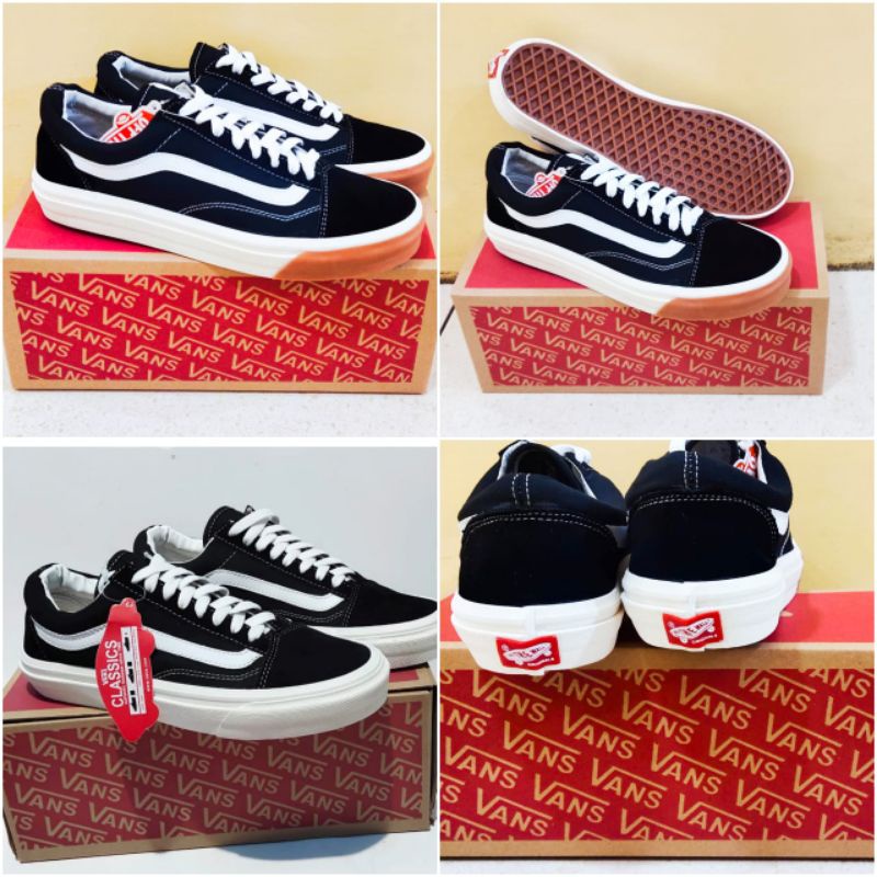 SEPATU  V4NS OLD SKOOL BLACK WHITE DT PREMIUM GRADE ORI PREMIUM SEPATU SNEAKERS PRIA SNEAKERS WANITA