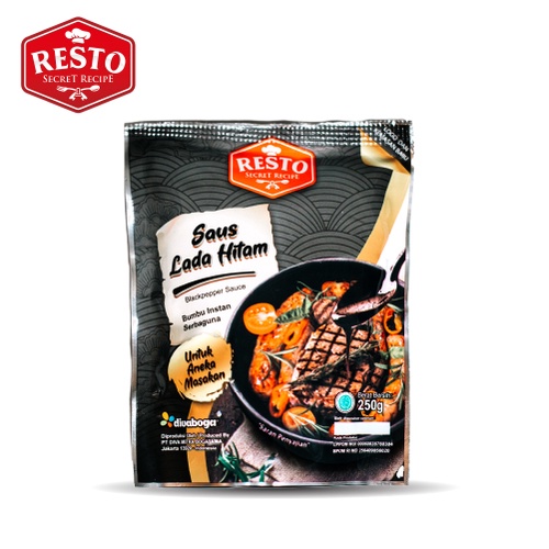 RESTO Secret Recipe Saus Lada Hitam 250g