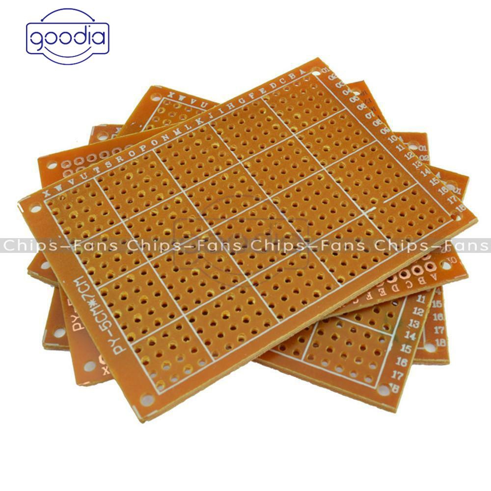 ✈【Fast/COD】✈ 1/5/10Pcs 5 x 7 cm DIY Prototype Paper PCB fr4 Universal Board prototyping pcb kit