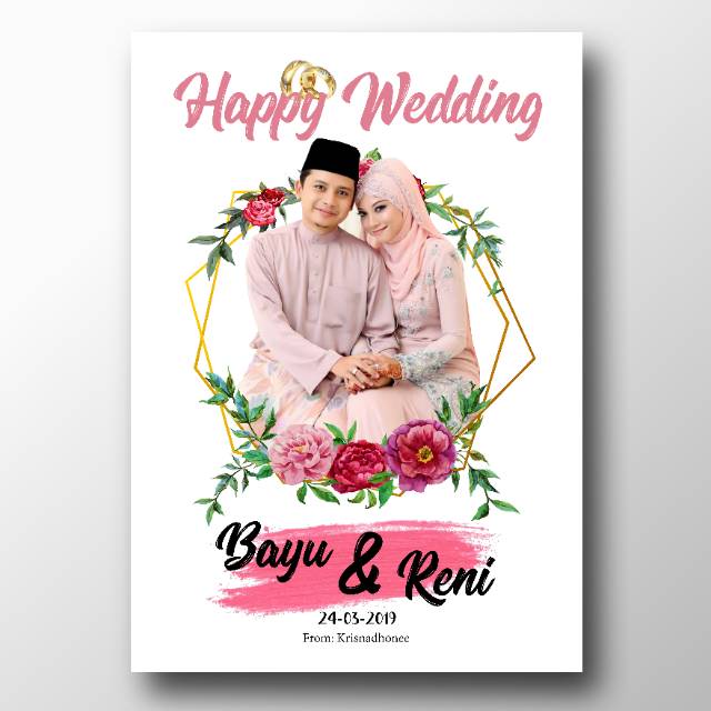 Jual Edit Foto Ucapan Pernikahan Wisuda Ulang Tahun Anniversary Terbaik Shopee Indonesia