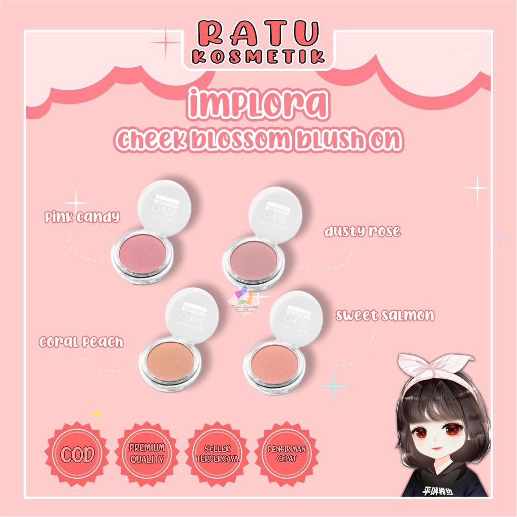 ❤ RATU ❤ Implora Cheek Blossom Blush On (✔️BPOM)