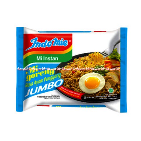 Indomie Mie Instan Mie Goreng Jumbo 127gr Rasa Ayam Panggang Jumbo Indomie Indo Mie Instants Miegor