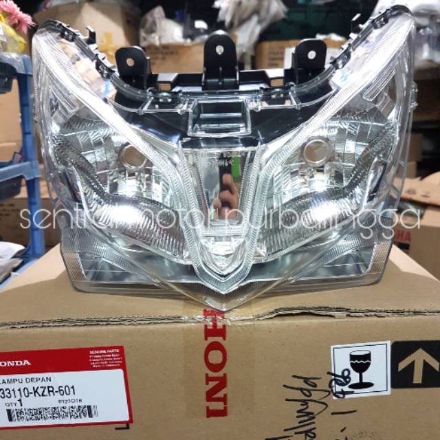 Reflektor Lampu Depan Honda Vario Techno 125 2012 2014 Original Ahm Asli Headlamp Fi 33110 Kzr 601 Shopee Indonesia