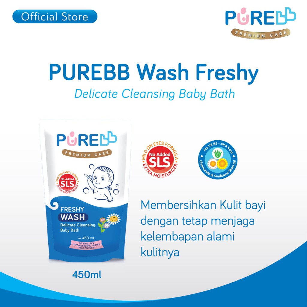 Pure BB Baby Wash 2 in 1 Freshy &amp; Fruity Wash Sabun Mandi Bayi Sabun Baby