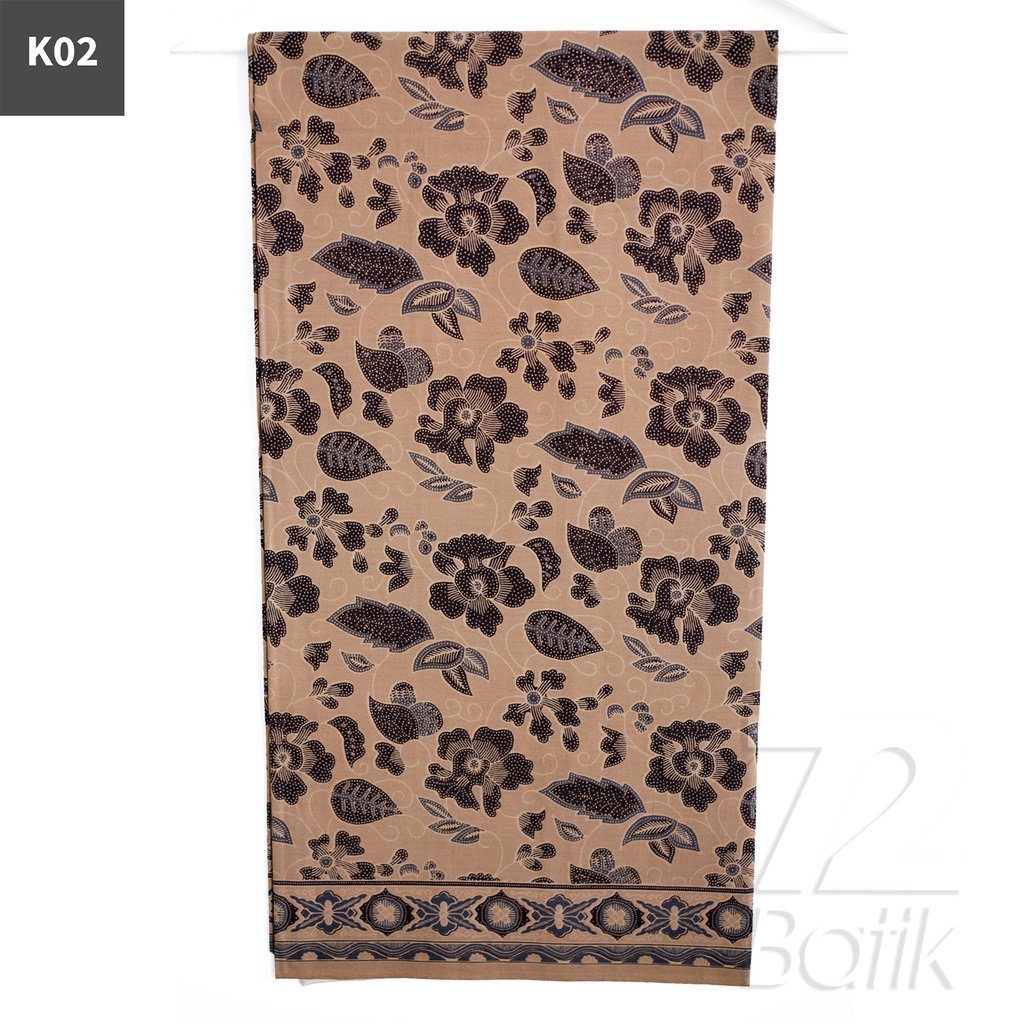 KAIN BATIK PREMIUM Bahan Katun Motif Daun Kembang Kamboja Warna Merah 722322 Cap 72 Jarik Jarit Samping Kebat Panjang Batik Katun Modern Premium Bahan Seragam Batik Pernikahan Kantor Keluarga Murah Kamen Jadi Batik Bali Lembaran