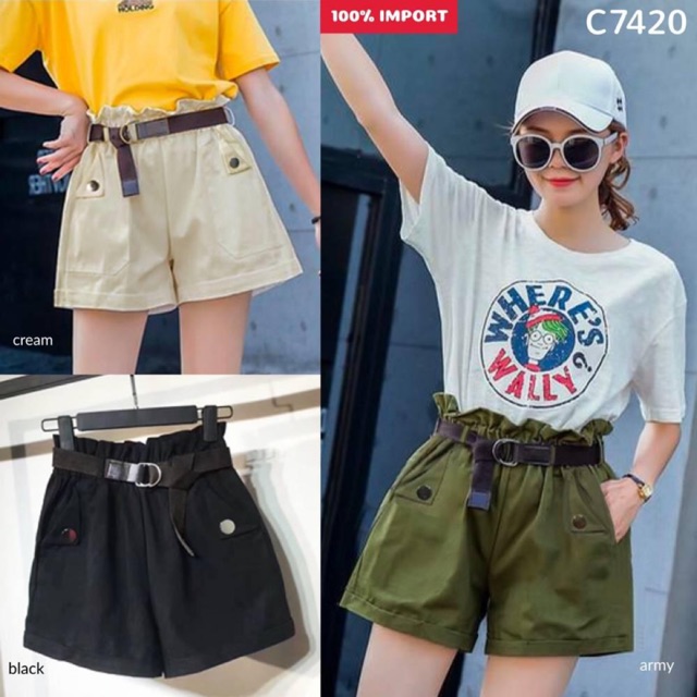 Celana pendek wanita C7420