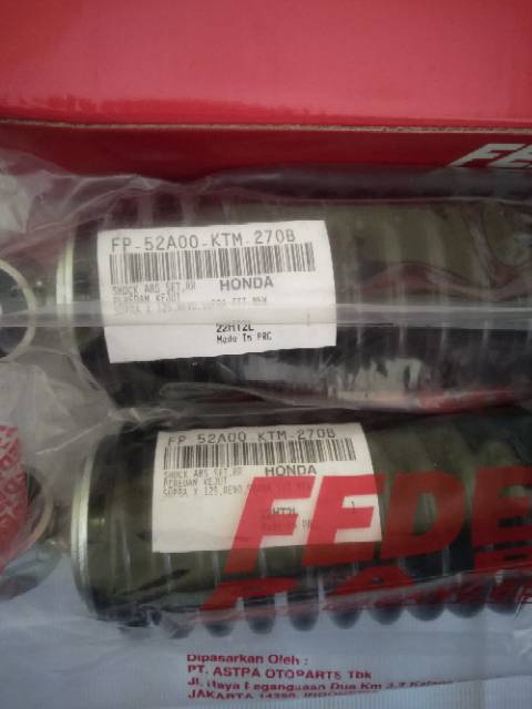 Shock breaker honda blade.revo asli merk federal by pt.astra otoparts