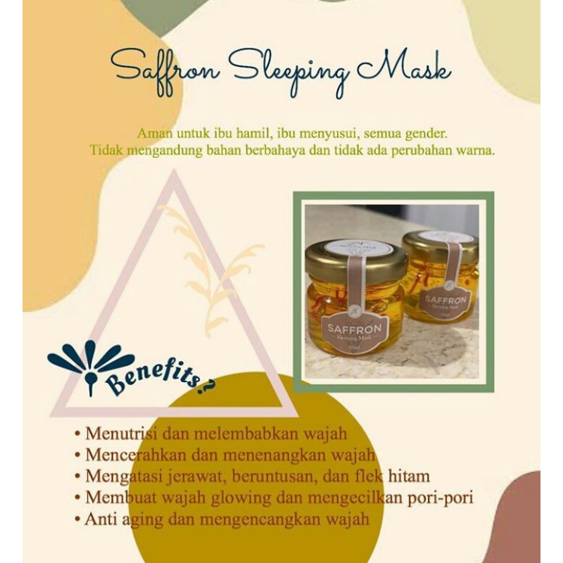 Saffron Sleeping Mask