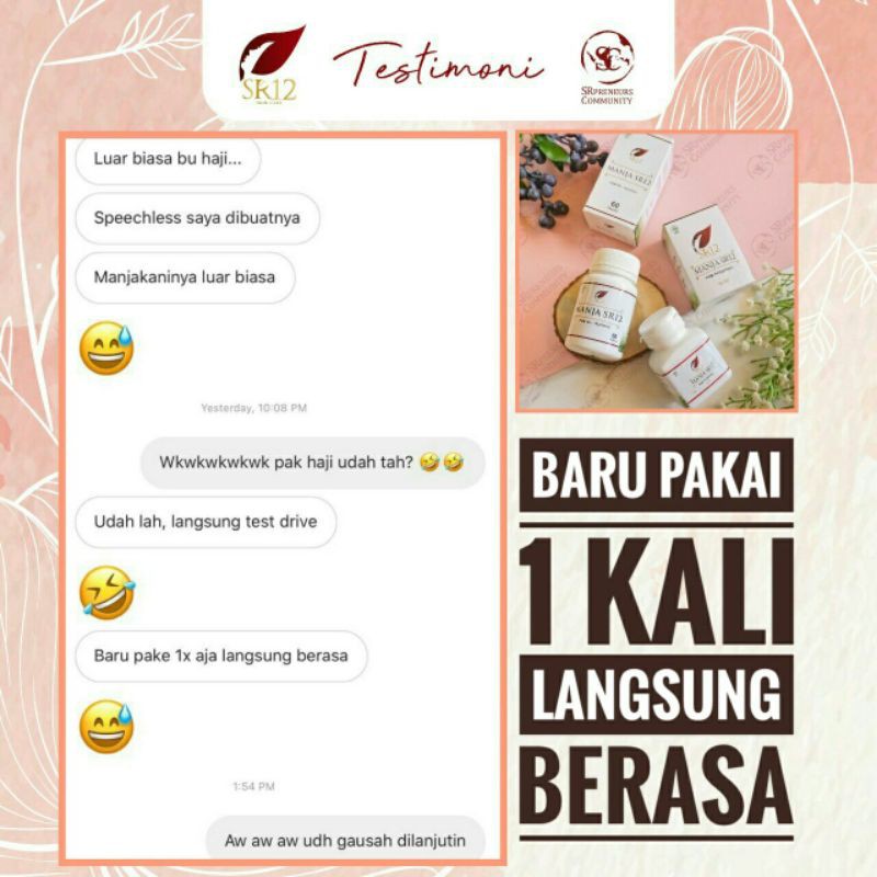 MANJA SR12 JAMU PERAWATAN KEWANITAAN