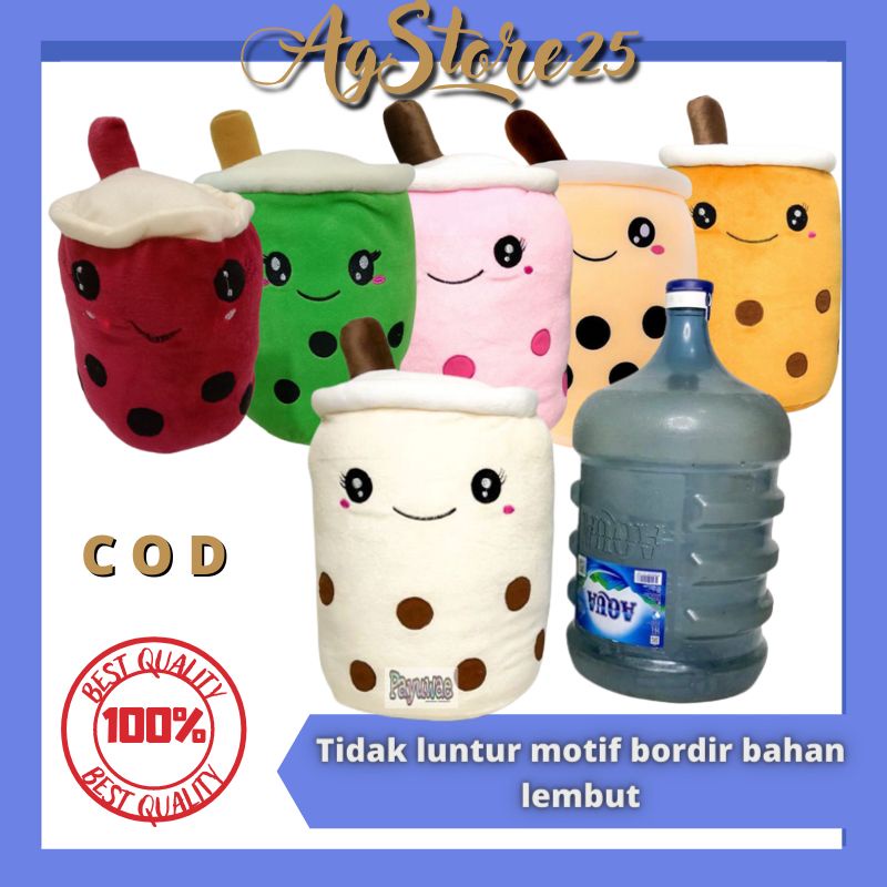 COD√Boneka Boba Jumbo Bumbble Milk Tea Perly Brown Sugar 14" Nanas