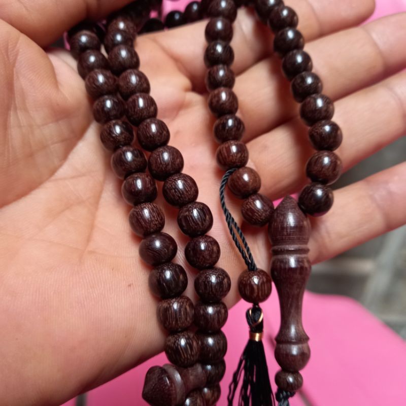 Tasbih galih asem asli 8mm tasbih galih asem hitam tasbih galih asem jawa