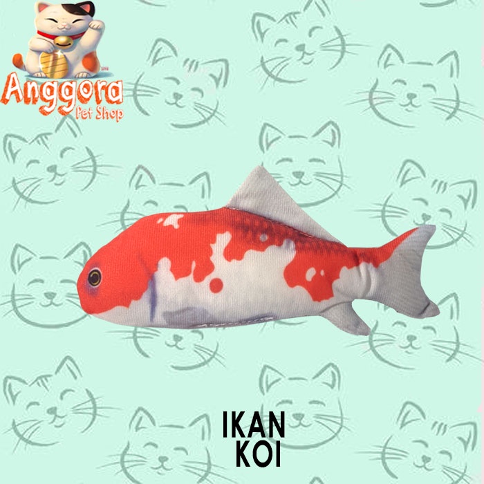 Mainan Boneka Catnip bentuk Ikan untuk Kucing