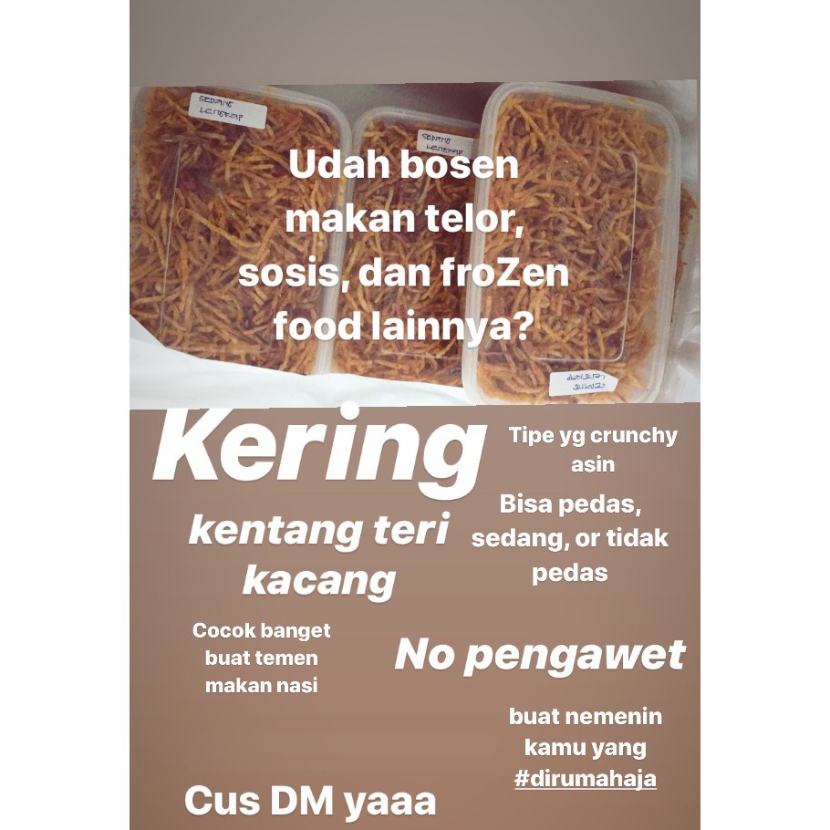 

Sampel KENTANG TERI KACANG MUSTOFA