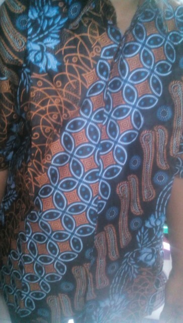 Hrb026 Kenongo Hem Kemeja Batik Pria Lengan M Lpendek  Katun Primis Halus Xl