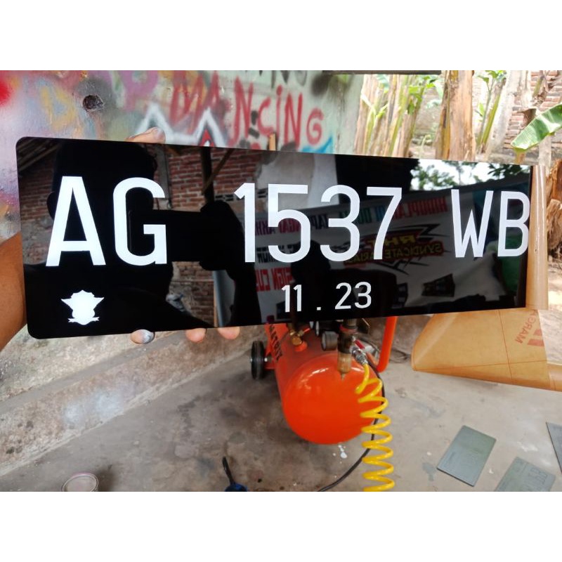 plat mobil akrilik custom ( satuan )