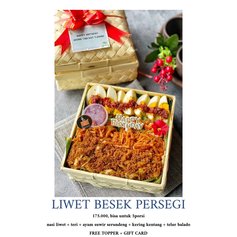 

LIWET BESEK PERSEGI. BACA DESKRIPSI. PAKET HAMPERS