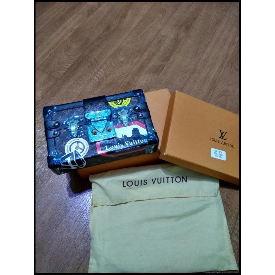 GROSIR - TAS LOUIS VUITTON LV PETITE MALLE PREMIUM LIKE REAL LEATHER NOT ALMA --- TAS WANITA  BARU