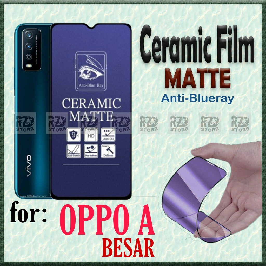 TG CERAMIC BLUE matte anti radiasi mata OPPO A83 A37 A3 A3X A5 A9 2020 A52 A92 A33 A53 A53S 5G A54 A