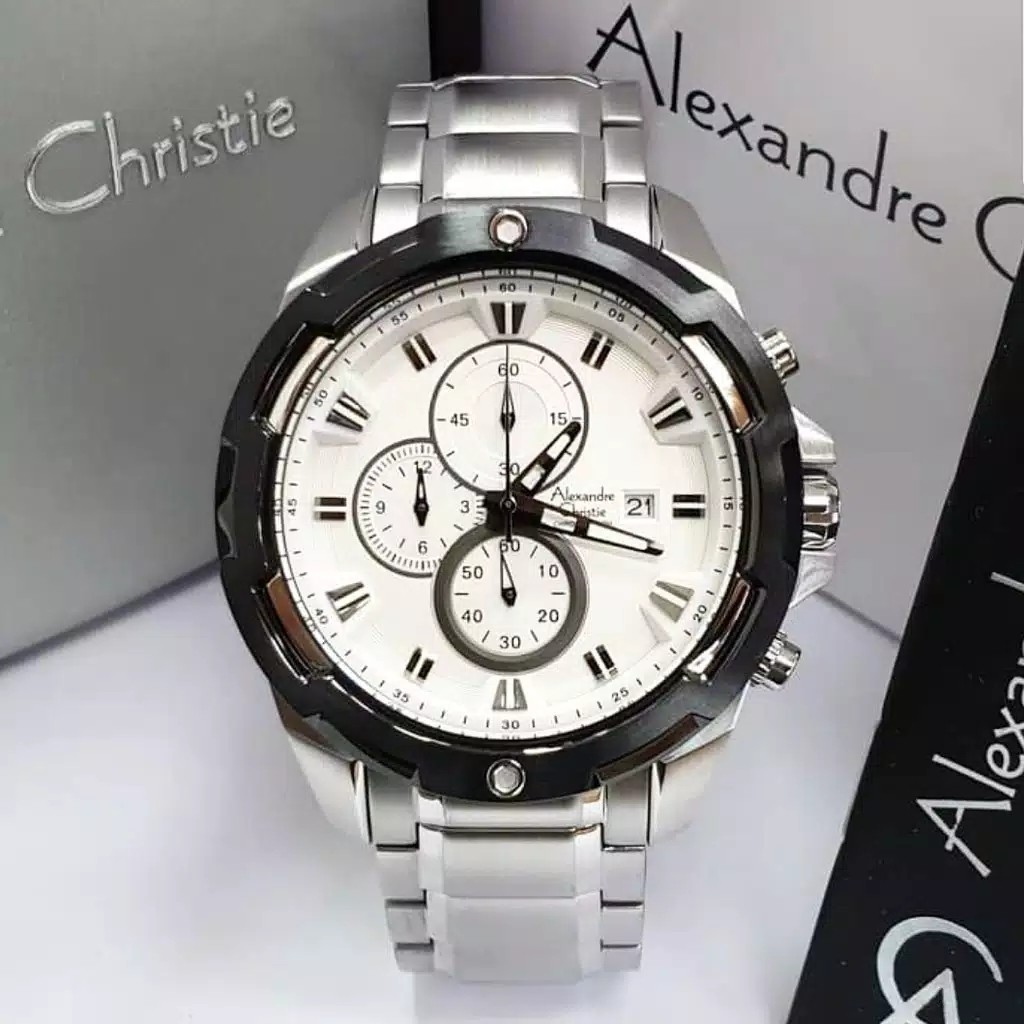 AC alexandre Christie  AC 6305 MC pria original  stainless steel silver