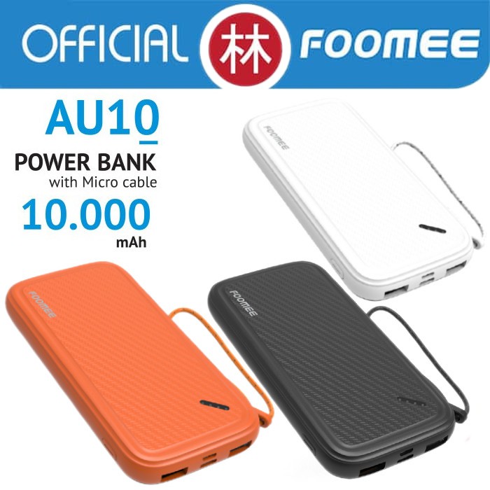 Foomee AU10 10000mAh Dual Output &amp; Input Powerbank