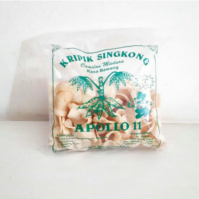 

200GR KERIPIK SINGKONG APOLLO 11 FREE PACKING KARDUS (Snack Madura Kripik Pamekasan Makanan khas Indonesia Oleh2 Camilan)