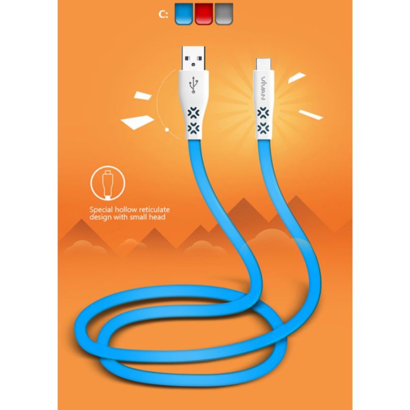 KABEL DATA TIPE C VIVAN MINI TUBE CTC100 TYPE C CTC100S Fast Charging