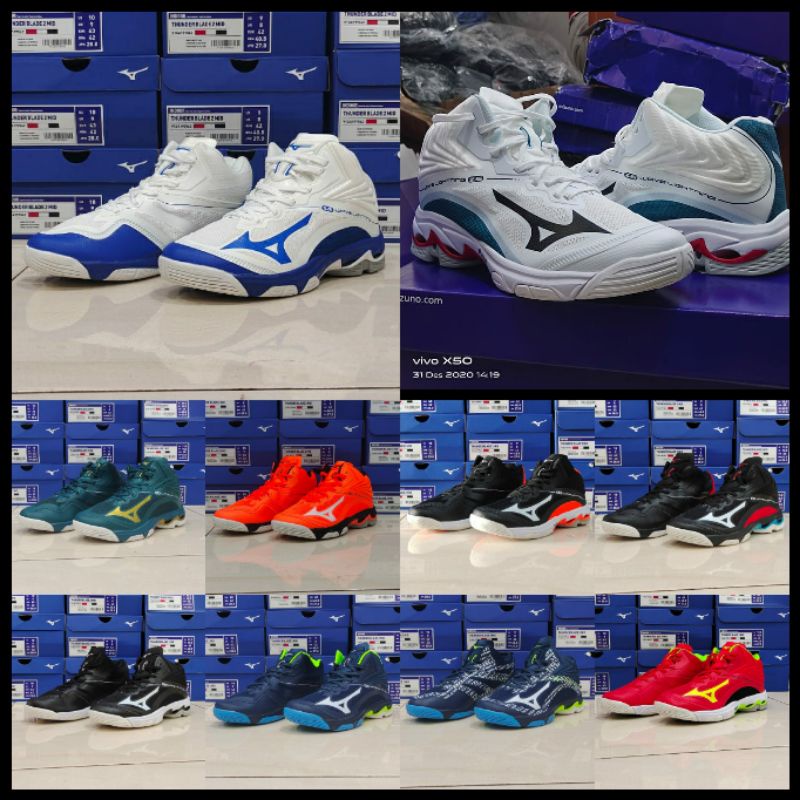 Jual Sepatu Volli Sepatu MIZUNO WAVE LIGHTNING Z6 MID PREMIUM SEPATU