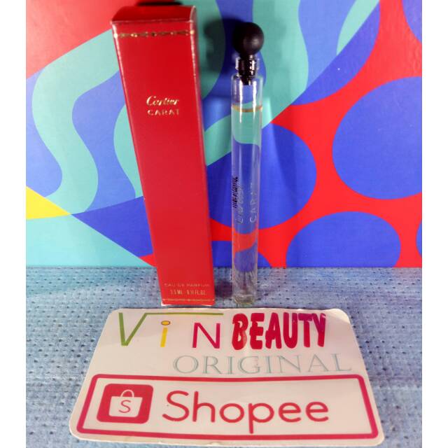 Vial Parfum OriginaL Cartier Carat EDP 3.5 ml For Women Murah