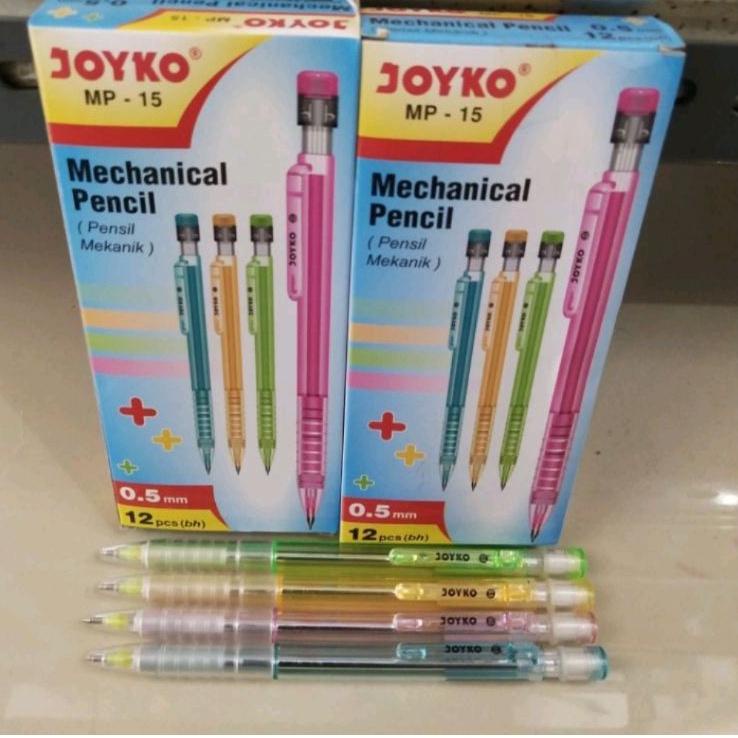 

Harga Spesial.. Pensil Mekanik Joyko Mp - 15 / (12pcs)