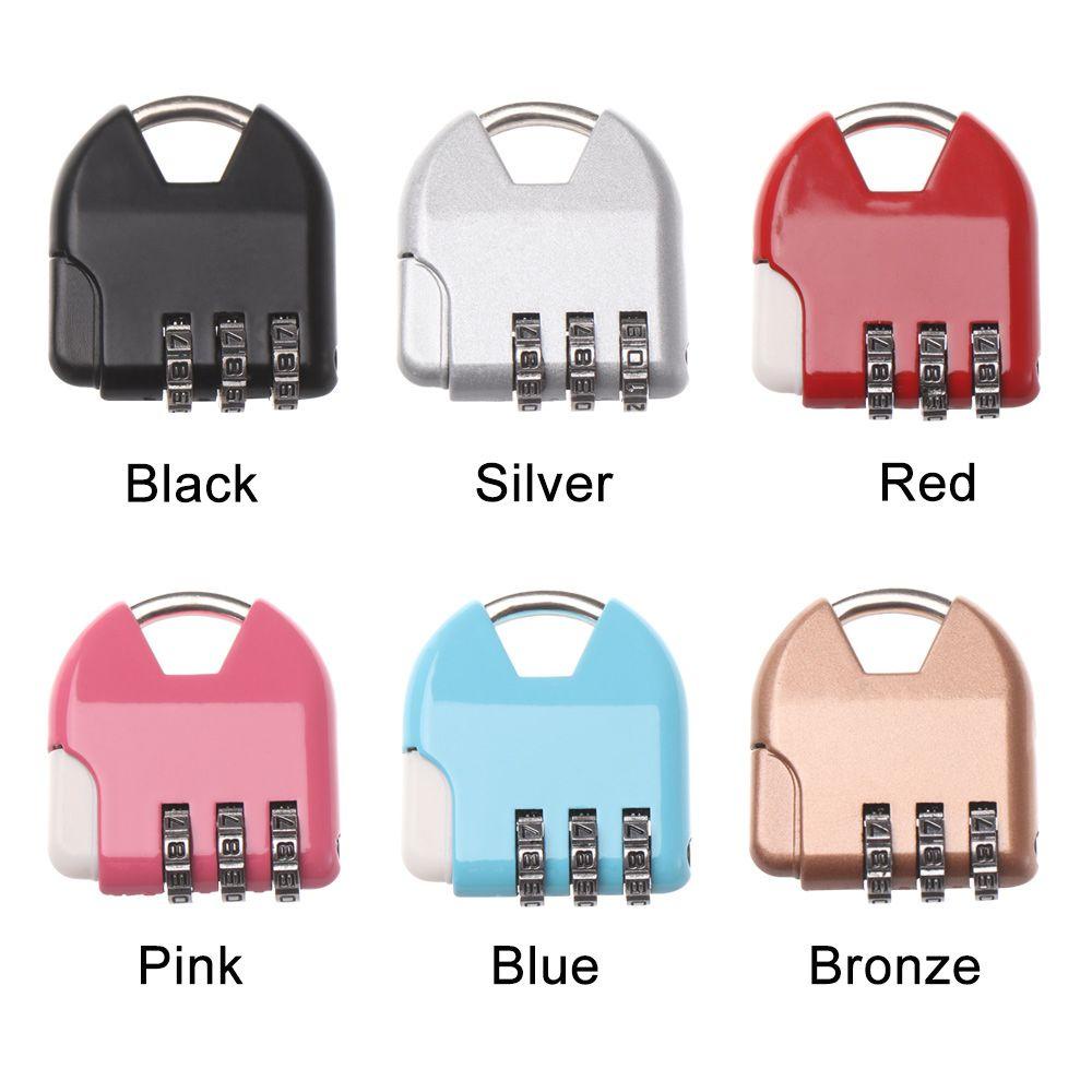 Preva 1pcs Password Lock Mini HOT Diary Pelindung Loker Case Supply Koper Travel Kombinasi Kode 3digit Dial