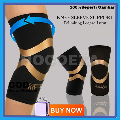 DEKER TERAPI SENDI PELINDUNG MELINDUNGI  LENGAN LUTUT FIT PRO KNEE SLEEVE SUPPORT VA241