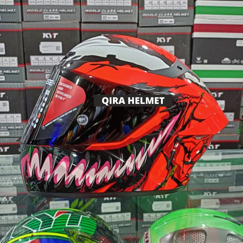 Jual Helm KYT TT COURSE Marvel Carnage Limited Edition Full Face