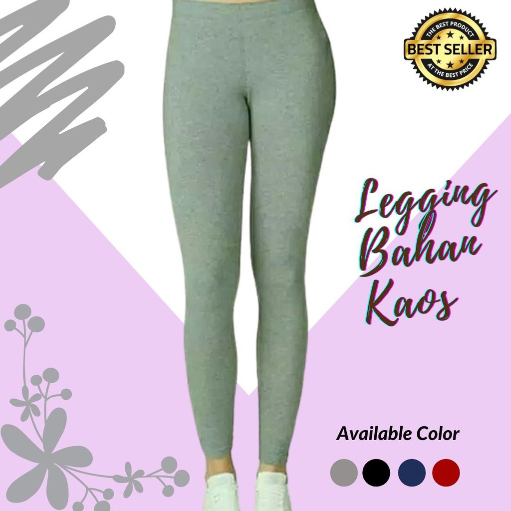 Legging Dewasa / Leging Ukuran Standar Daleman Gamis Muslimah Bahan Kaos Untuk Sehari-Hari