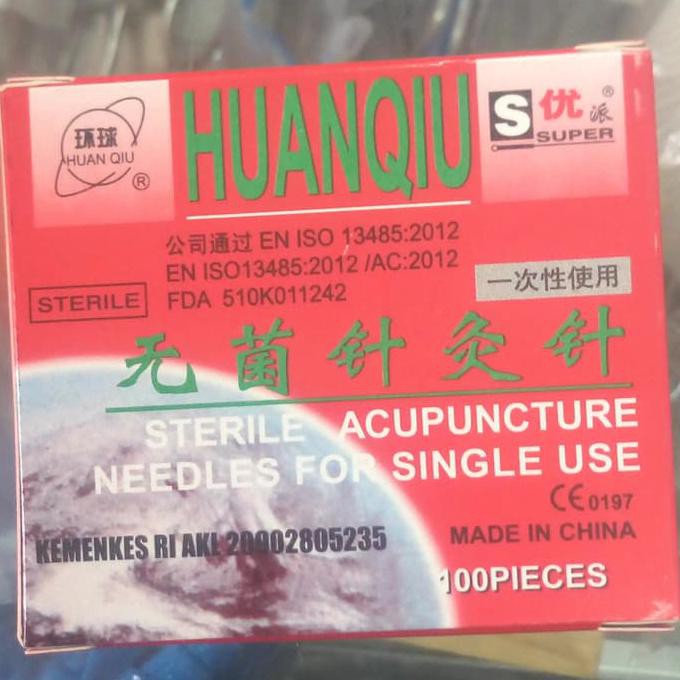 JARUM AKUPUNKTUR HUANQIU 0.20X13MM L JARUM AKUPUNTUR MERK HUANQIU