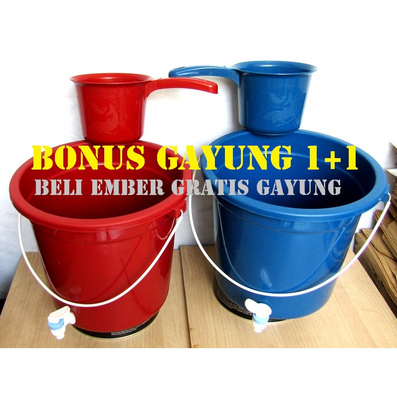 Ember kran/Ember kran Cuci tangan/ember kran cuci virus/Ember Kran serbaguna/Bonus gayung 10 liter