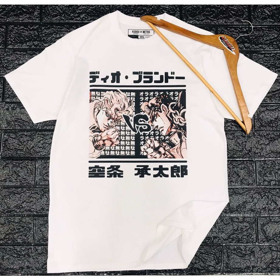 Tshirt Jotaro Kujo vs Dio Anime Manga Premium Unsiex