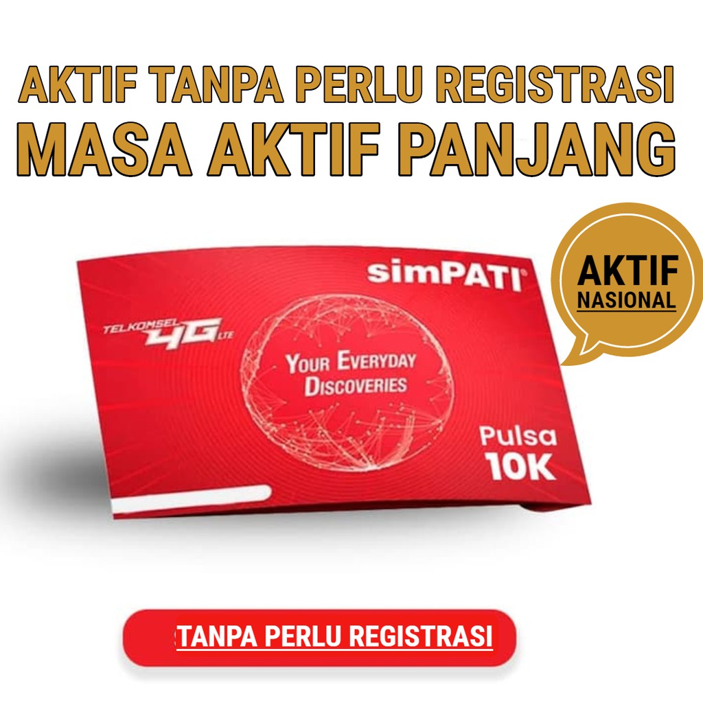 Jual Kartu Perdana TELKOMSEL Nasional Simcard Aktif Panjang TANPA