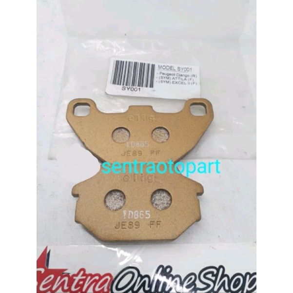 diskpad kampas cakram rem belakang SYM atilla excel II elig SY001