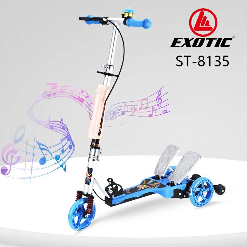 Scooter Exotic ST 8135 ST 8136 Otoped Skuter Lipat Music Anak