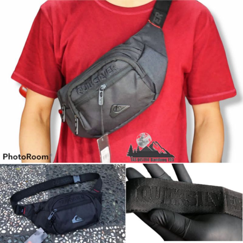 Quiksilver Waistbag Tas Slempang Pria Distro GRADE 0RI Premium QUALITY